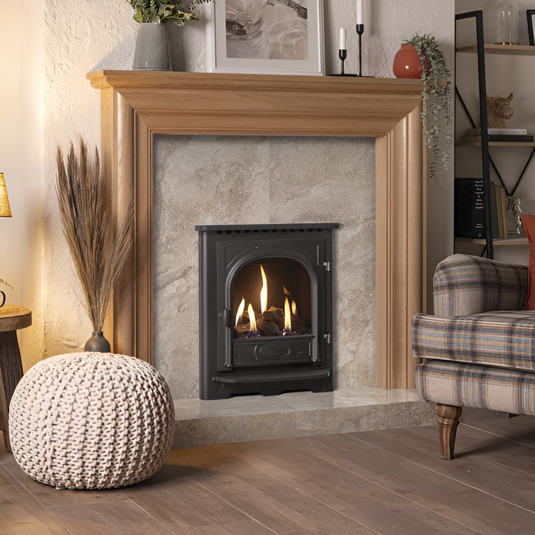 Gazco Logic HE Stockwell, inset gas fire